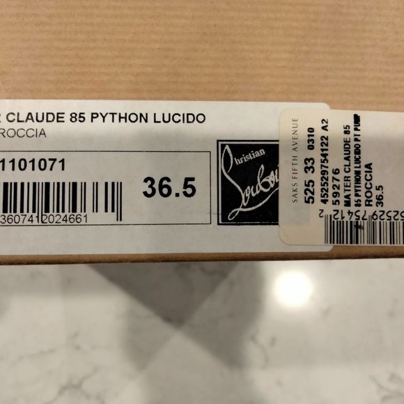 CHRISTIAN LOUBOUTIN MATER CLAUDE 85 PYTHON LUCIDO - Picture 14 of 14